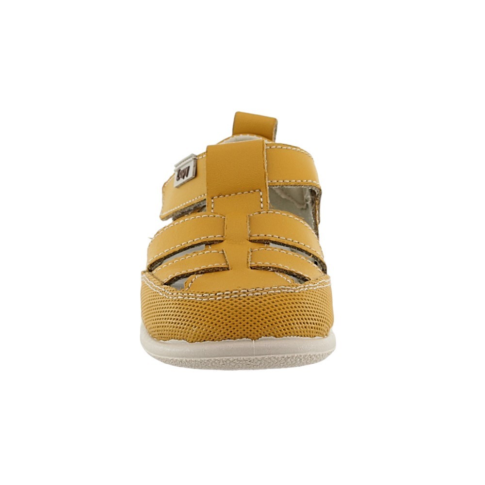 Sandalias respetuosas ZapyFlex  2 Tiras Mostaza