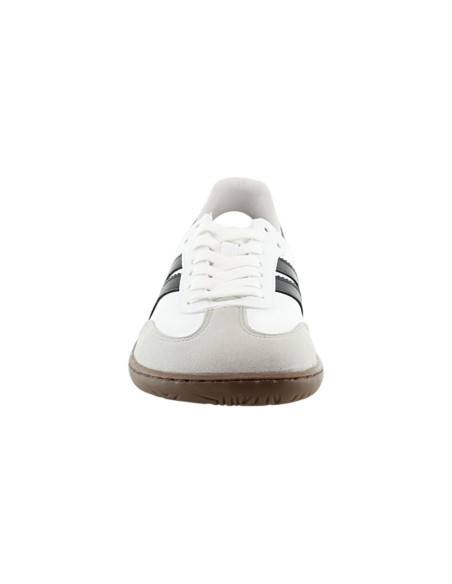 Zapatillas barefoot Coqueflex 4415 Piso Adam Blanco-Negro