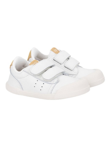 Zapatillas barefoot Igor Tennis Blanco-Mostaza