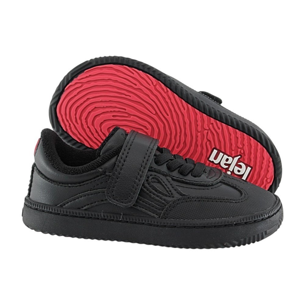 Zapatos colegiales barefoot LEJAN Negro