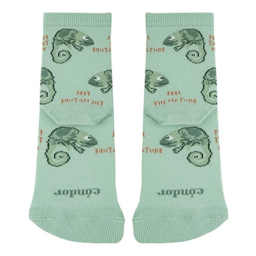 Calcetines barefoot fantasía Camaleón Verde 2