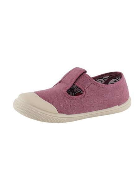 Zapatillas abiertas barefoot de lona Flexibles 8197 Purpura