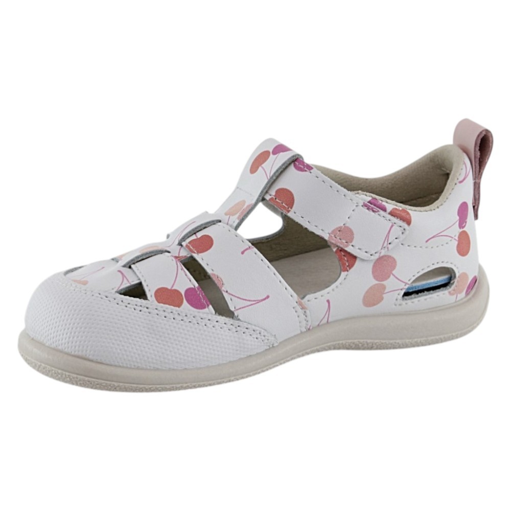Sandalias respetuosas ZapyFlex 2 Tiras Blanco-Cerezas