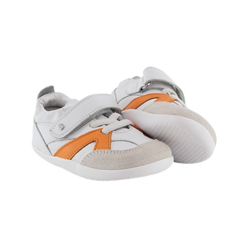 Zapatillas respetuosas Bobux Chase Blanco-Naranja