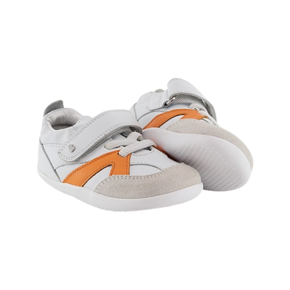 Zapatillas respetuosas Bobux Chase Blanco-Naranja