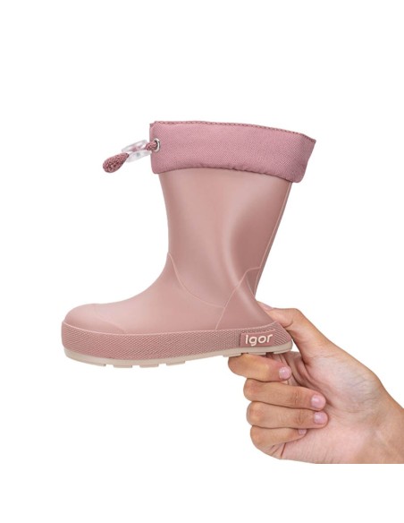 Botas de agua Barefoot Igor Yogi Cuello Rosa