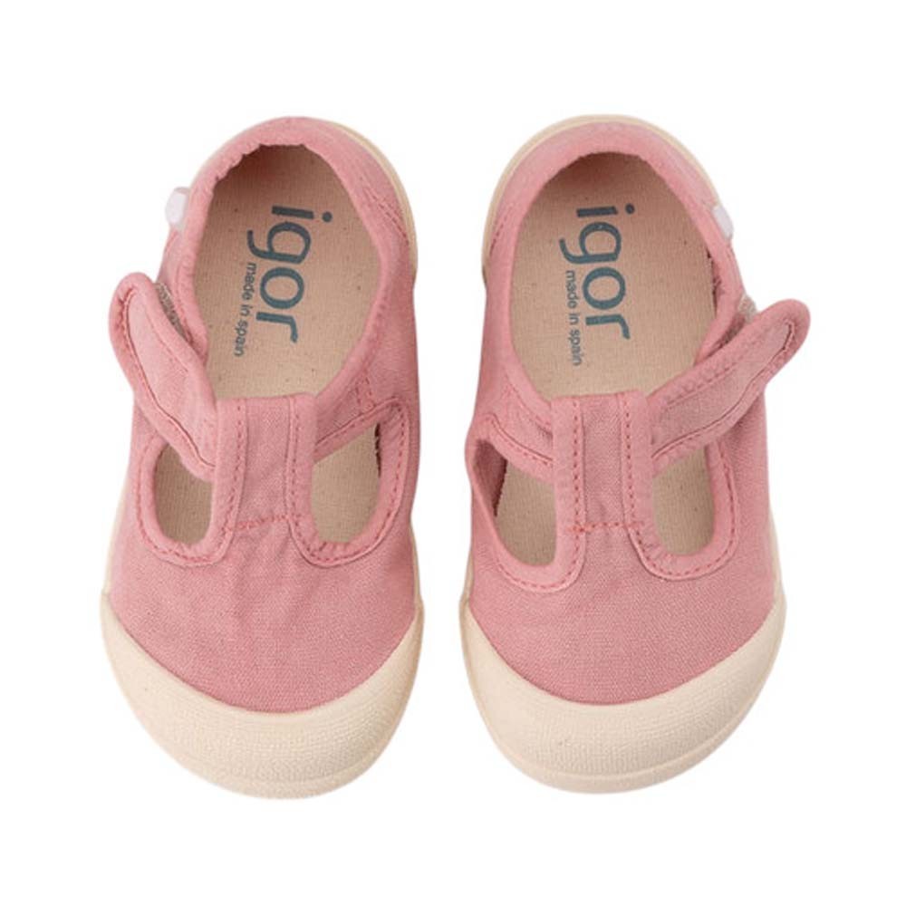 Calzado barefoot de lona Igor Pepito Nuevo Rosa