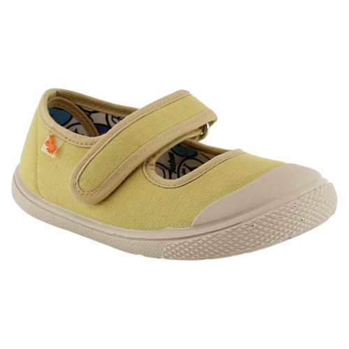 Merceditas de lona barefoot Flexibles Vulladi 8196 Mostaza
