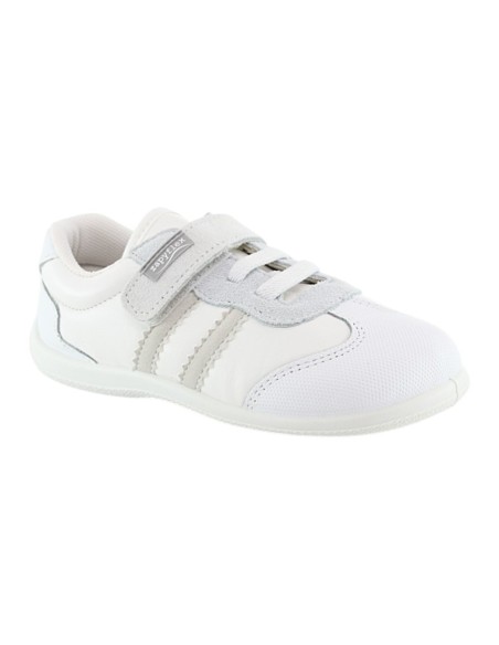 Zapatos respetuosos Zapyflex Velcro y elástico Blanco