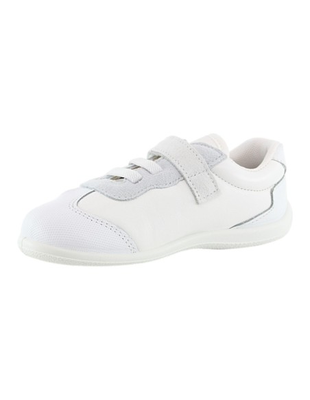 Zapatos respetuosos Zapyflex Velcro y elástico Blanco