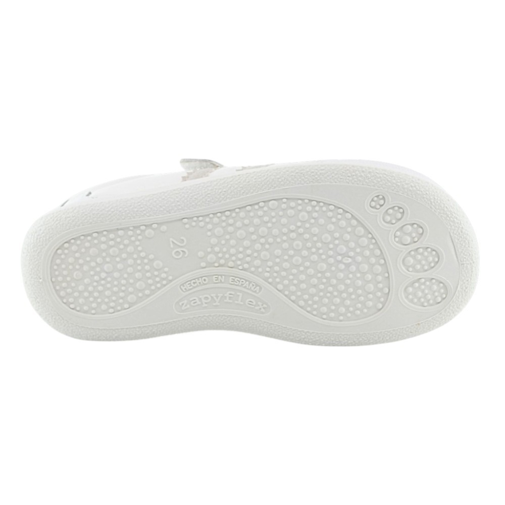 Zapatos respetuosos Zapyflex Velcro y elástico Blanco