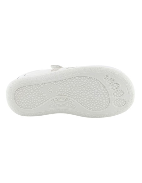 Zapatos respetuosos Zapyflex Velcro y elástico Blanco