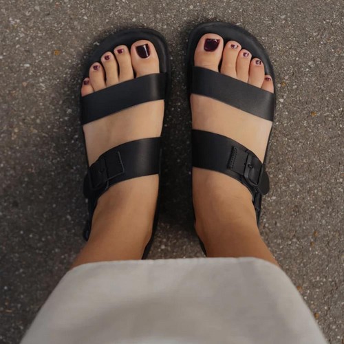 Sandalias barefoot Groundies Kos Negro 2