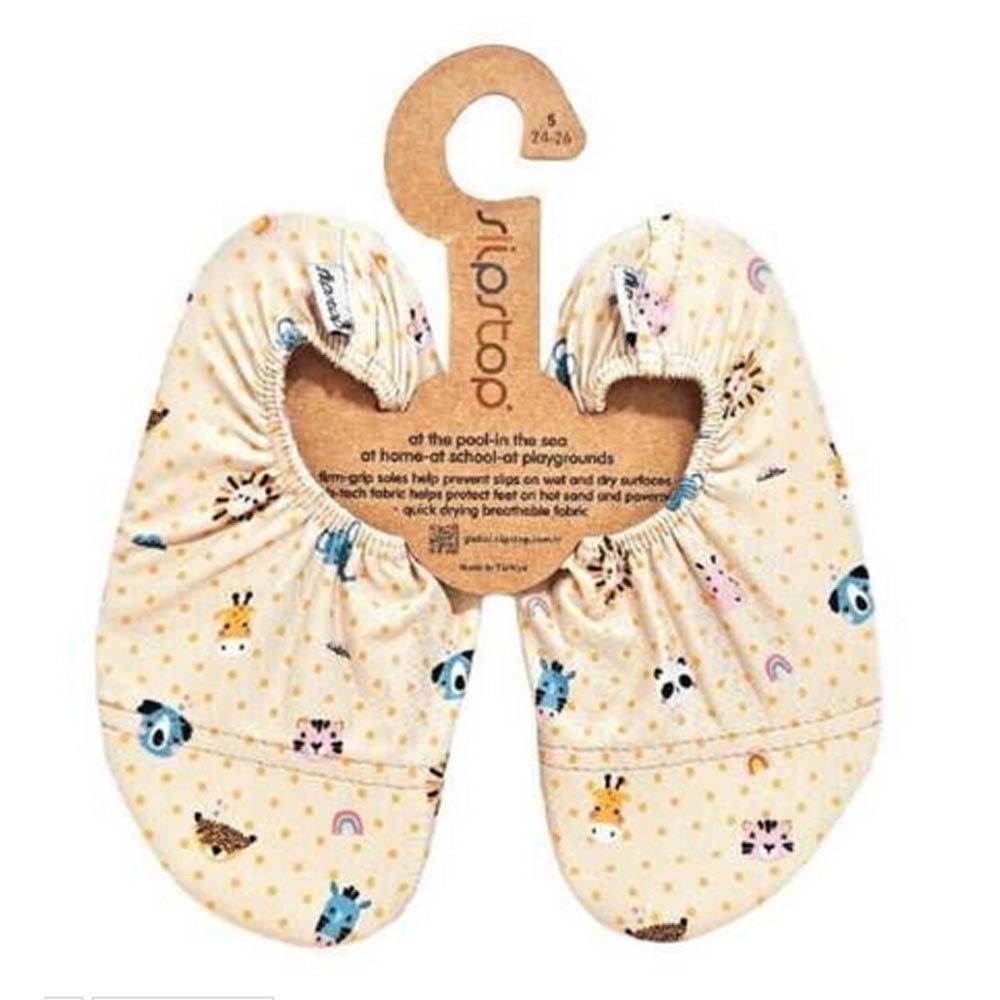 Escarpines barefoot Slip Stop Zoo Amarillo