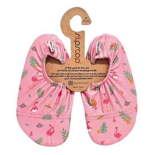 Escarpines barefoot Slip Stop Flamingos Rosa