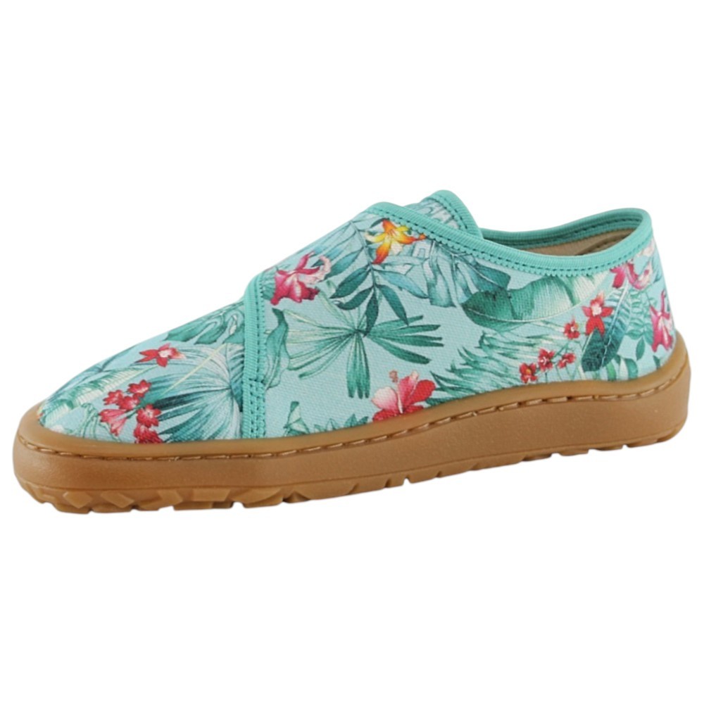 Zapatillas de lona barefoot Froddo Flores Menta