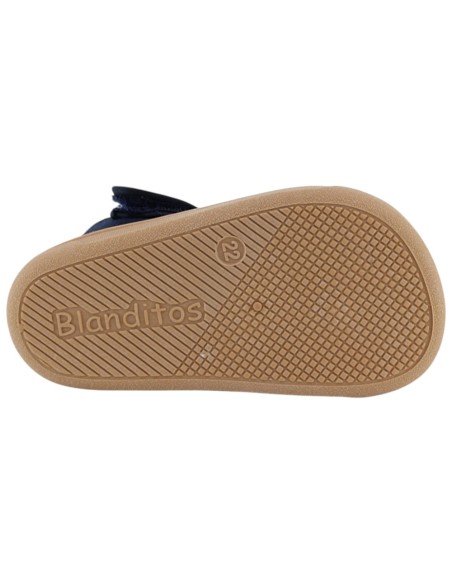 Sandalias de lona barefoot Blanditos Molly Navy