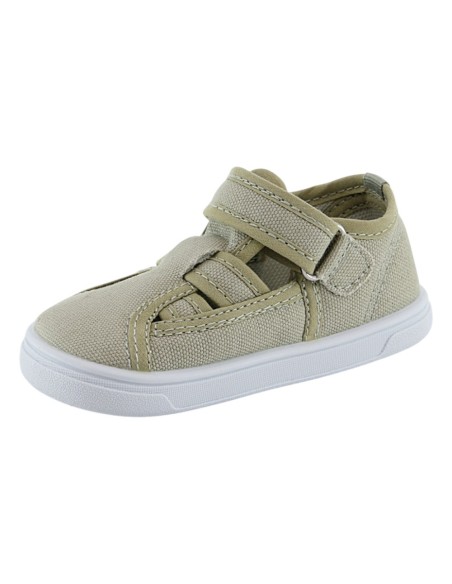 Sandalias de lona barefoot Blanditos Molly Kaki