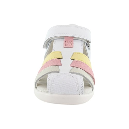Sandalias barefoot Garvalín 262325 Blanco-Rosa 2