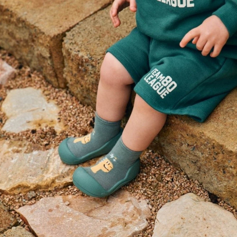 Zapatos primeros pasos Attipas Dino Green