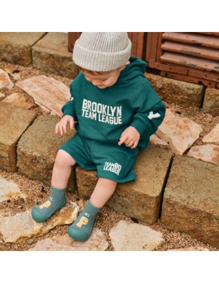 Zapatos primeros pasos Attipas Dino Green