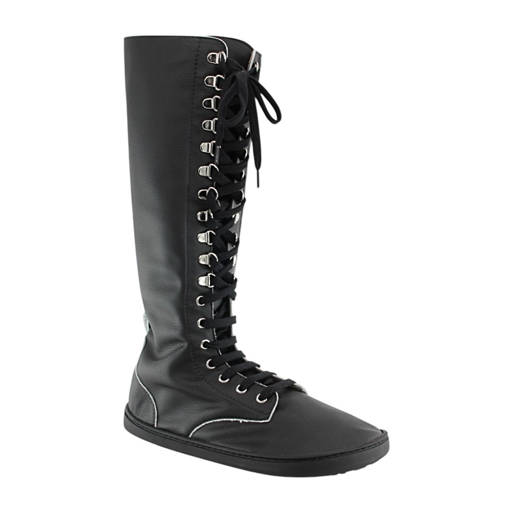 Botas altas barefoot Baby Lobitos Rebelde Negro