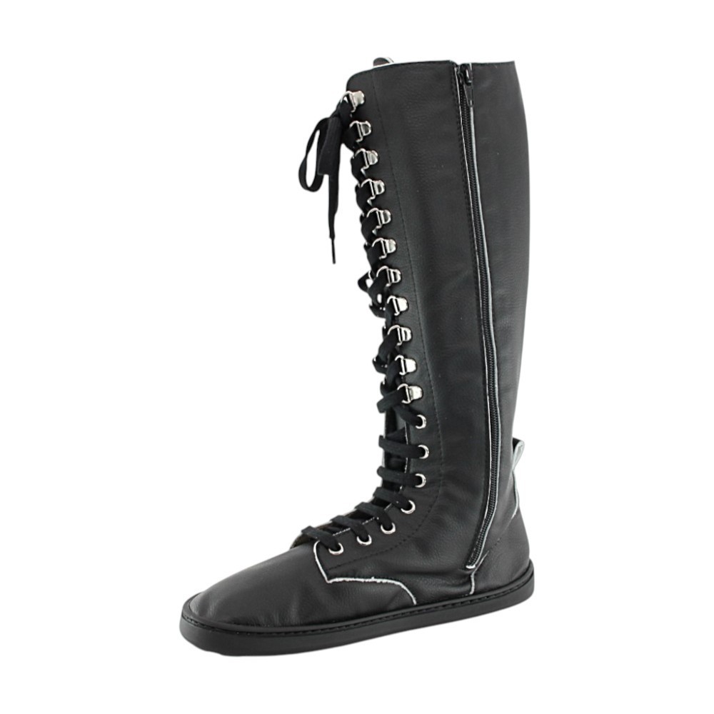 Botas altas barefoot Baby Lobitos Rebelde Negro