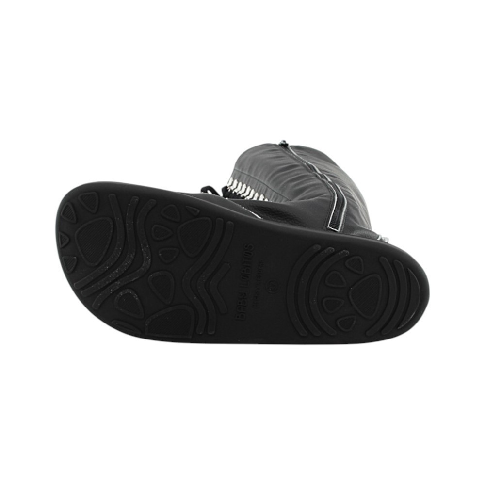 Botas altas barefoot Baby Lobitos Rebelde Negro