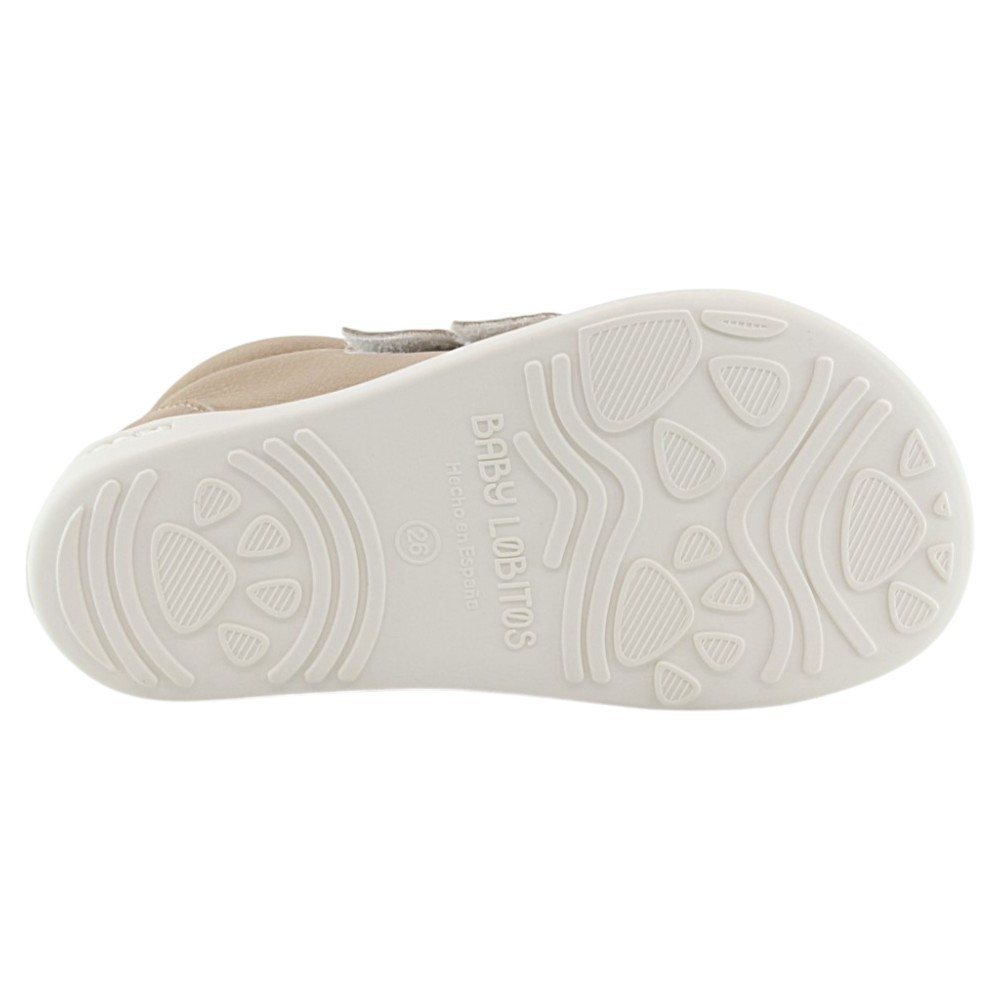 Zapatos barefoot veganos Baby Lobitos Duna Beige