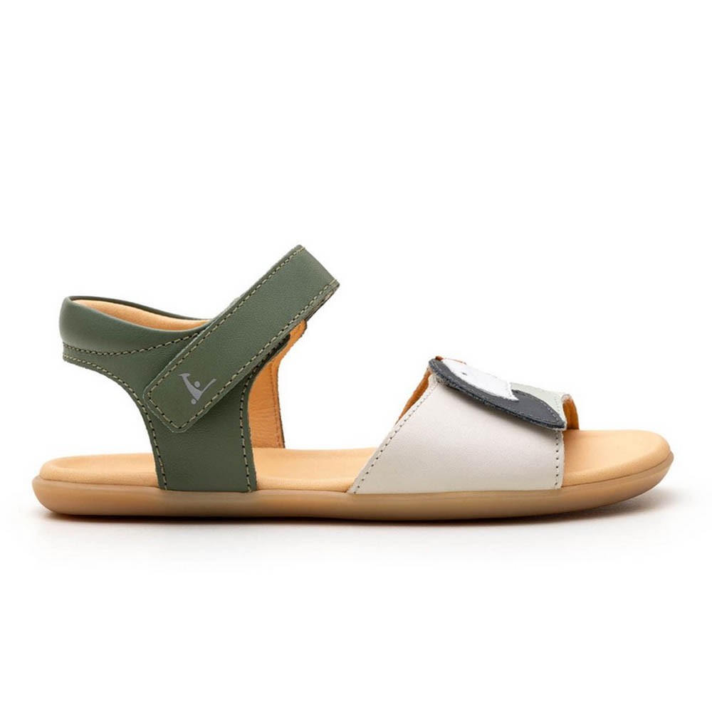 Sandalias barefoot Tip Toey Joey Toucan Beige-Verde
