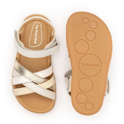 Sandalias barefoot Tip Toey Joey Criss Cross Multi Blanco