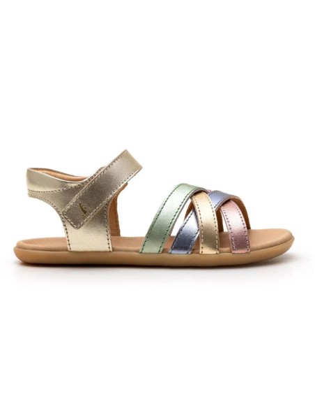 Sandalias barefoot Tip Toey Joey Criss Cross Multicolor Metal