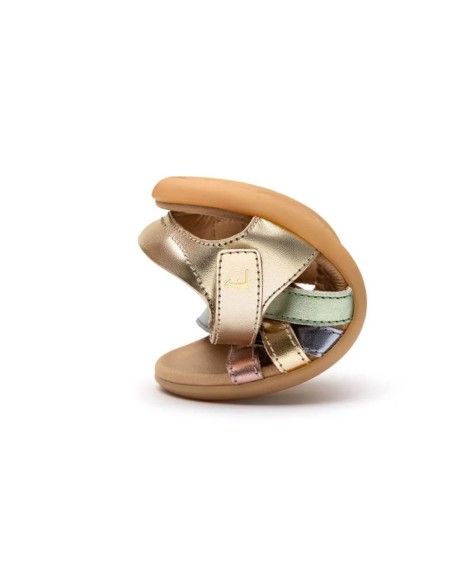 Sandalias barefoot Tip Toey Joey Criss Cross Multicolor Metal