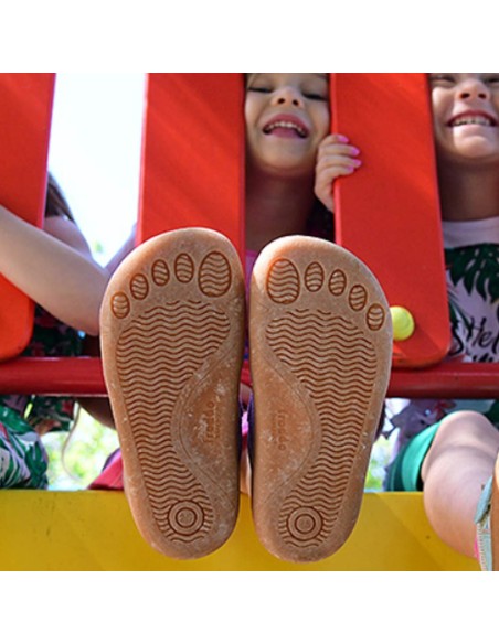 Zapatillas de lona Froddo Barefoot canvas Lila Flores