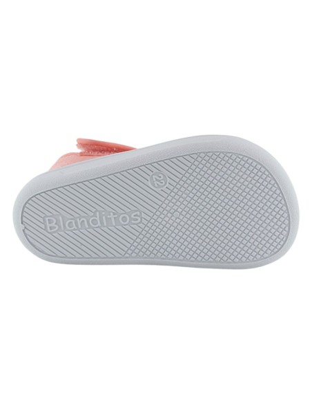 Sandalias de lona barefoot Blanditos Molly Coral