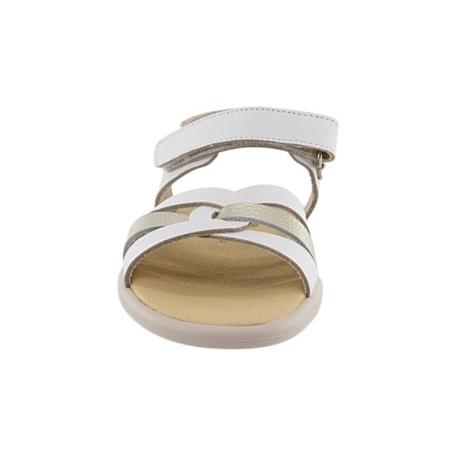 Sandalias respetuosas Andanines 251648 Blanco-Oro 2