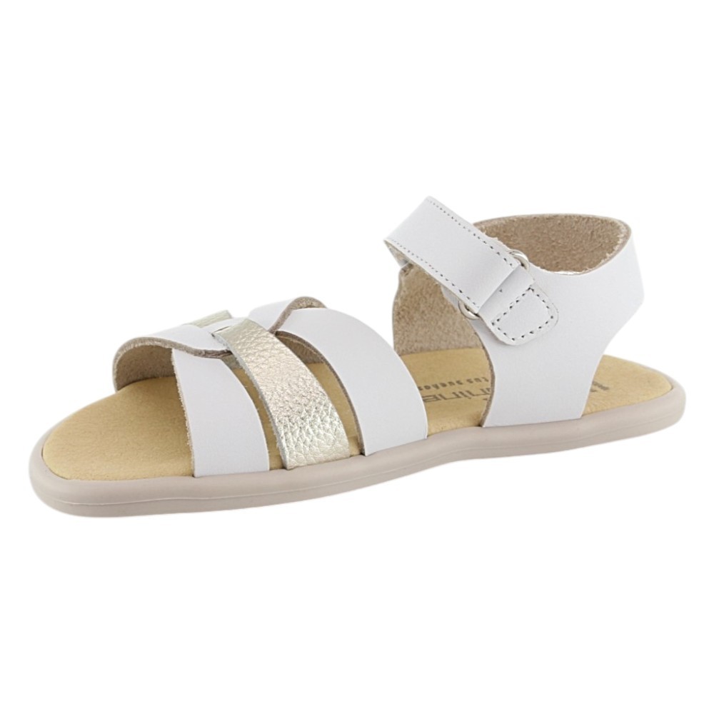Sandalias respetuosas Andanines 251648 Blanco-Oro