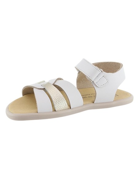 Sandalias respetuosas Andanines 251648 Blanco-Oro