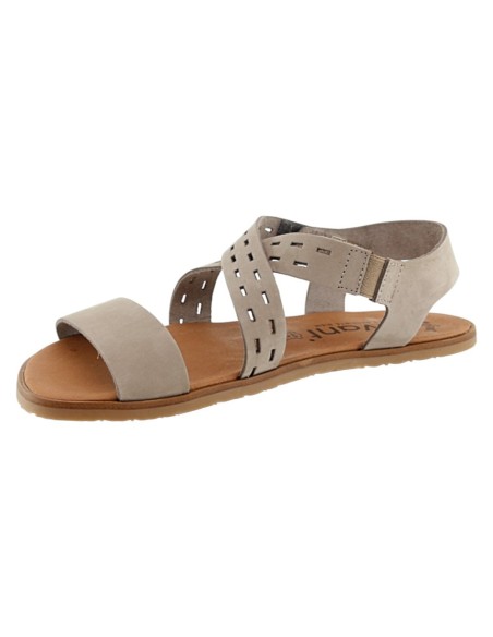 Sandalias barefoot Vivant Alba Nobuck Gris