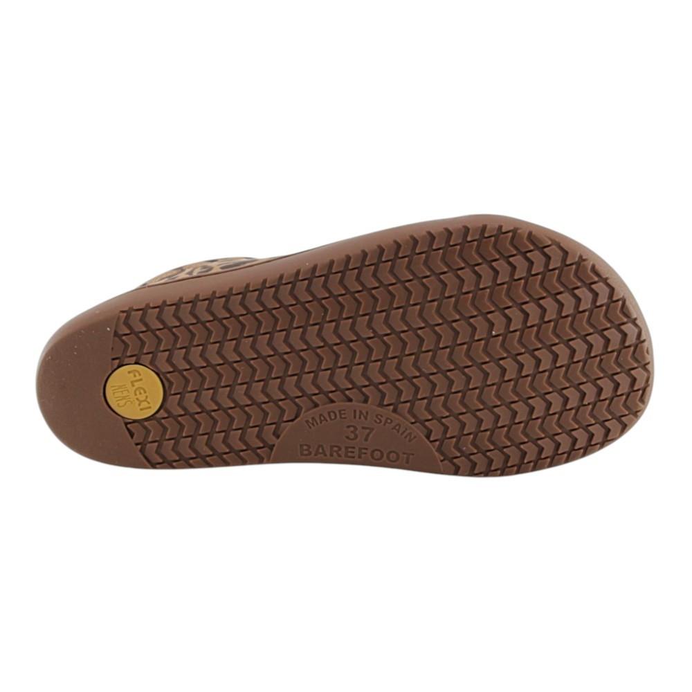 Zapatillas barefoot Flexi Nens 9028-X piso XL Leopardo