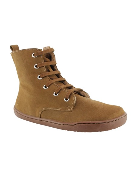 Botas militares barefoot Flexi Nens Forro pelo 9085-X Serraje Sahara