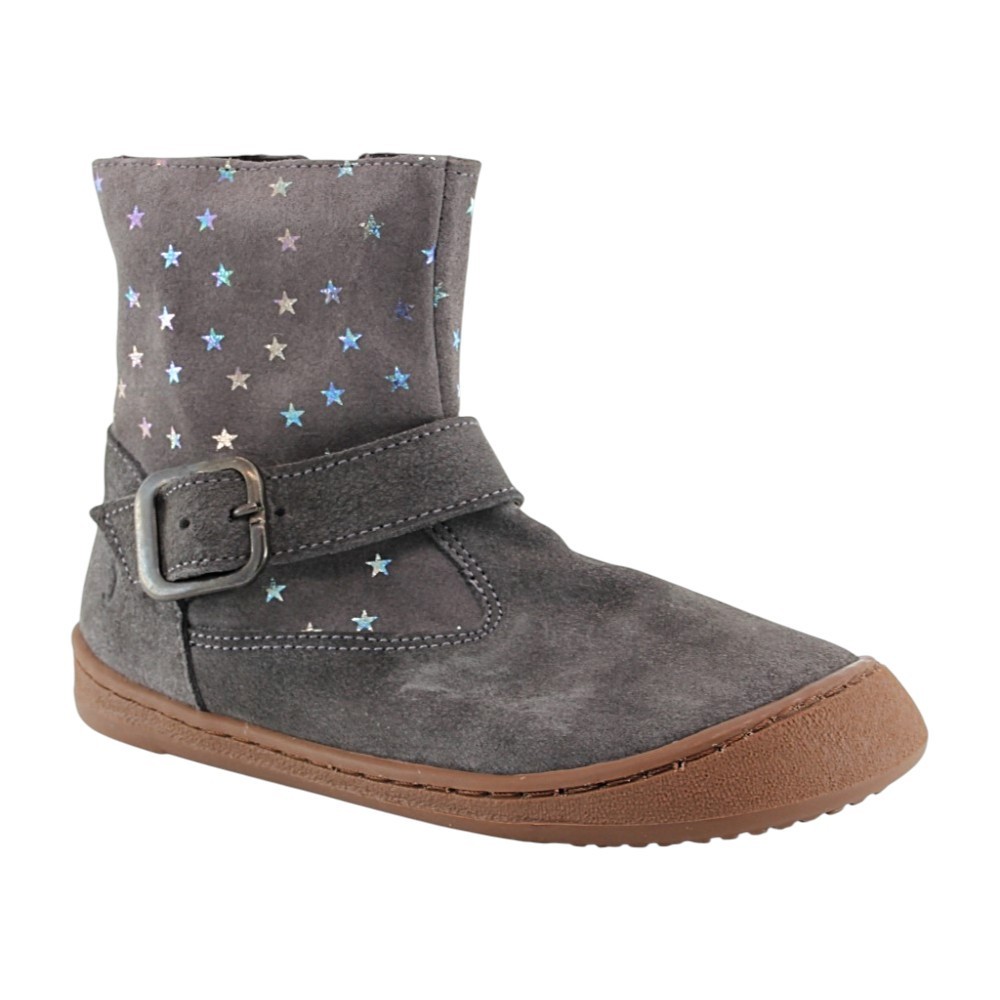 Botines barefoot Flexi Nens 9062-R estrellas Gris