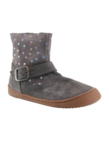 Botines barefoot Flexi Nens 9062-R estrellas Gris