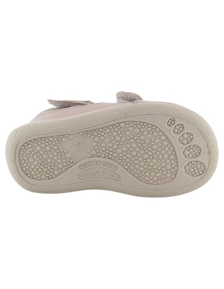 Sandalias respetuosas Zapyflex Doble Velcro Rosa