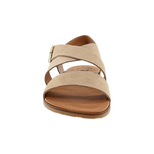 Sandalias barefoot Vivant Lino Camello 2