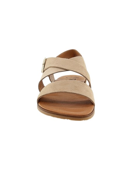 Sandalias barefoot Vivant Lino Camello