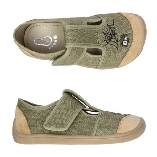 Zapatillas barefoot abiertas Bar3foot Elf Nevada Verde Araña 2