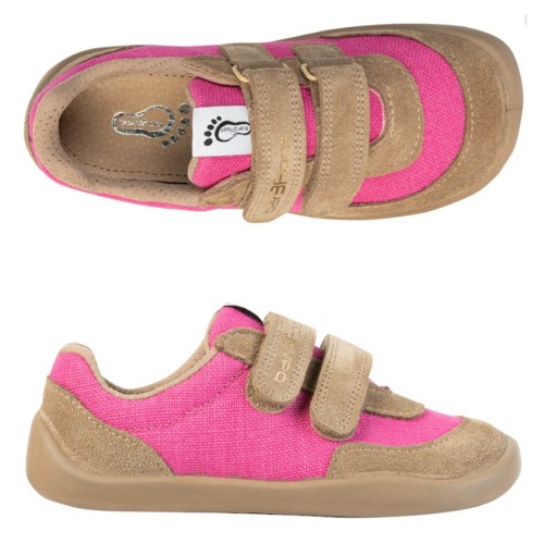 Zapatillas de lona Bar3foot Ohio Fucsia 2