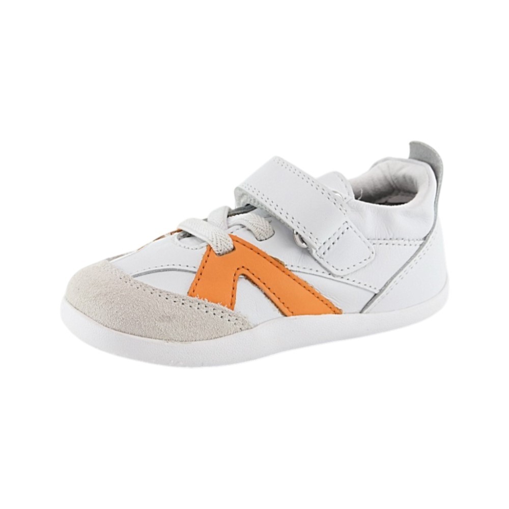 Zapatillas respetuosas Bobux Chase Blanco-Naranja