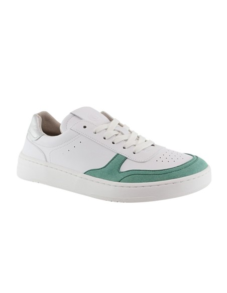 Zapatillas barefoot Coqueflex Nayra Verde-Blanco-Plata